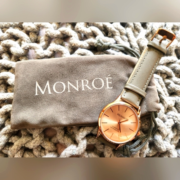 Monroé Accessories - NWT Monroe‎ Watch- Rose gold/gray